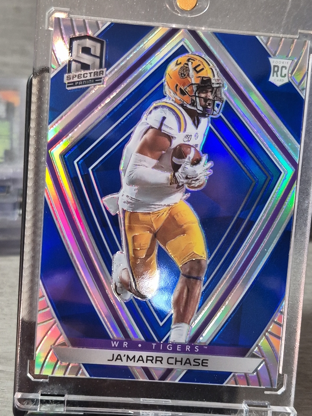 2021 Panini Chronicles Select Ja'Marr Chase #262 Blue 12/99 Rookie LSU Tigers